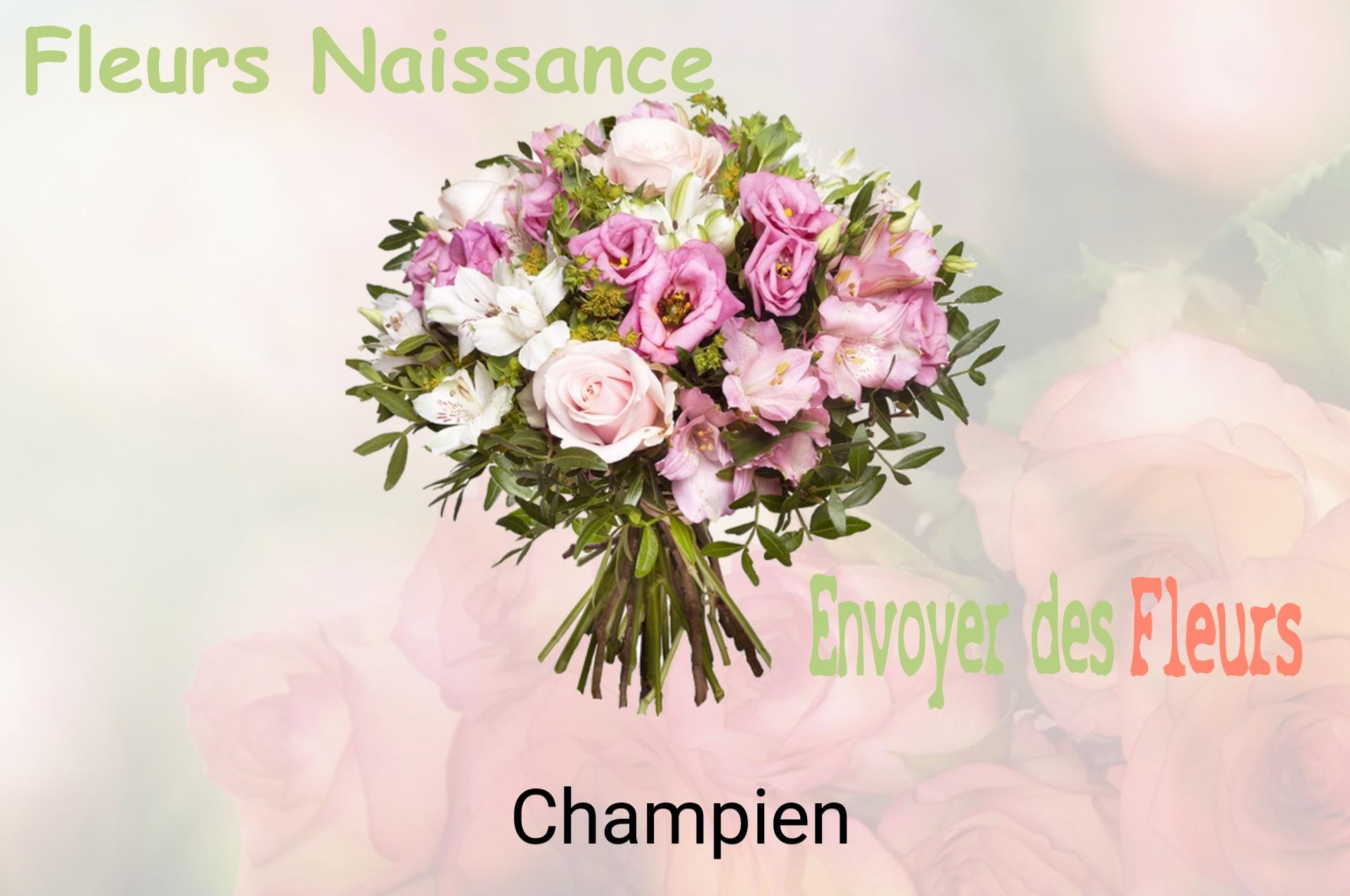 Bouquet de fleurs de naissance livré à Champien